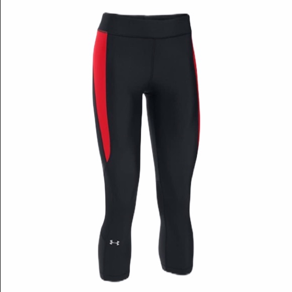 Under Armour Women's HeatGear Armour Crop,Black XS - Picture 7 of 7